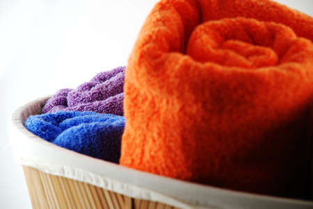 Stock pictures of bath towels and wash clothesの写真素材