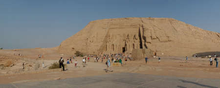Abu Simbel Great Temple panoramic view, Egypt, Africa