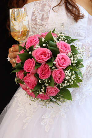 Bride bouquet for marriageの写真素材