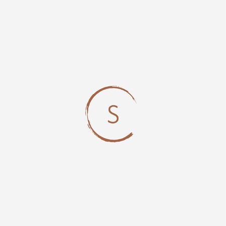 S Letter logo from the bottom of the glass with an abstract style for food and drink restaurant, poster, cafe label, Icons Symbols and moreのイラスト素材