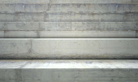 A section of empty concrete steps used for stadium seatingの写真素材