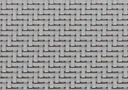 A microscopic view of a simple woven textile - 3D renderの写真素材