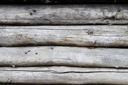 A wall of logs. Background.
