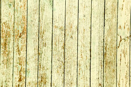 Old painted wooden fence. Background textureの写真素材