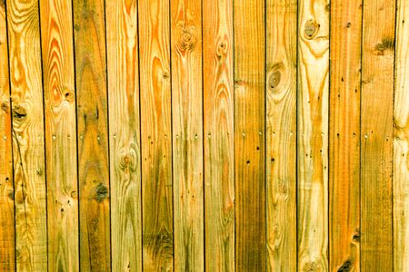 Old painted wooden fence. Background textureの写真素材