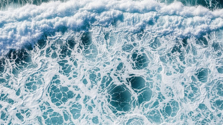Aerial view of sea waves. Aerial view of ocean waves. Aerial view of ocean waves