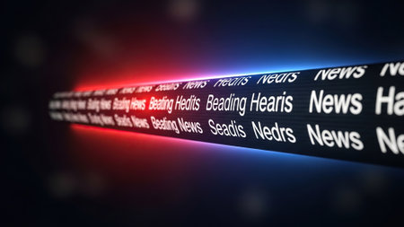 3D Illustration of a Light Bulb with the word Newsの写真素材