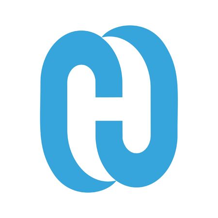 Monogram Letter H Business Company Vector Logo Designのイラスト素材