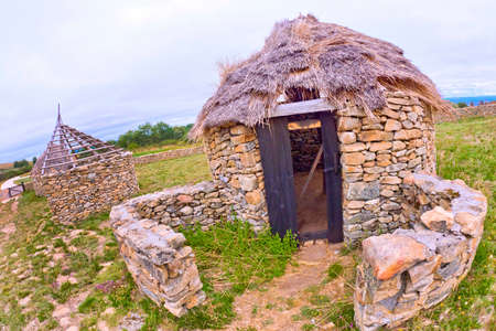 Castro of Castromao Archaeological Site, 5-6th Century BC Iron Age, Celanova, Orense, Galicia, Spain, Europeのeditorial素材
