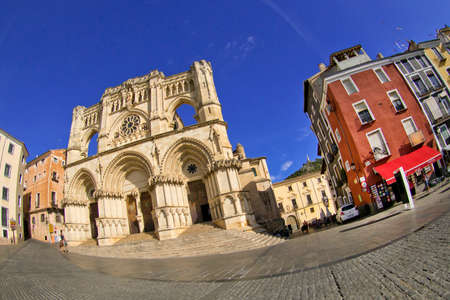 Cathedral of Cuenca, Catedral de Santa MarÃ­a y San JuliÃ¡n de Cuenca, Basilica of Our Lady of Grace, Basilica de Nuestra SeÃ±ora de Gracia, Gothic Cathedral, Cuenca, Castilla La Mancha, Spain, Europeのeditorial素材