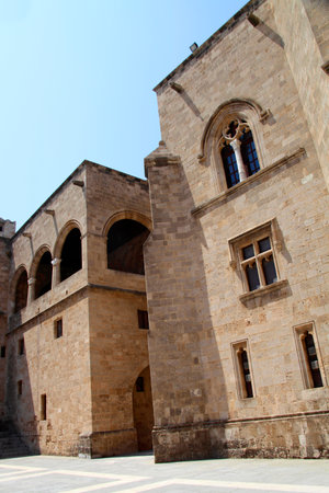 Palace of the Grand Master of the Knights of Rhodes, The Kastello, UNESCO World Heritage Site, Rhodes, Rhodes Island, Greece, Europeのeditorial素材