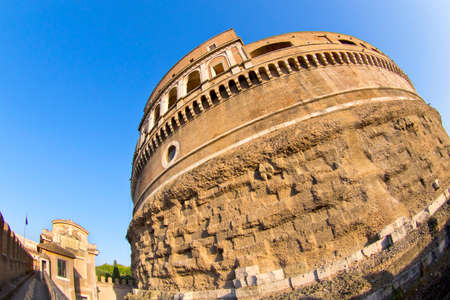 Castle of Sant Angelo, Castle of the Holy Angel, Mausoleum of Hadrian, Rome, Lazio, Italy, Europeのeditorial素材