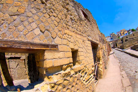 Ruins of Herculaneum, Ancient Roman Ruins, UNESCO Worl Heritage Site, Ercolano, Campania, Italy, Europeのeditorial素材