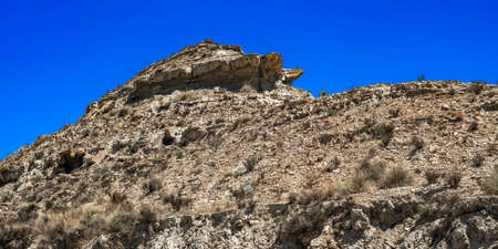 Tabernas Desert Nature Reserve, Special Protection Area, Hot Desert Climate Region, Tabernas, Almeria, Andalusia, Spain, Europeの写真素材