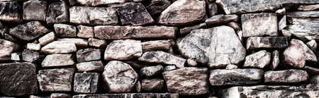 Natural Stone Wall Textured Background