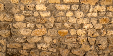 Natural Stone Wall Textured Background