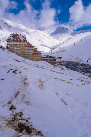 AstÃºn Ski Resort, Pyrenees Mountains, Huesca, Spain, Europeの写真素材