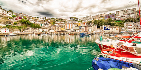 Luarca, Fishing Village, Cantabrian Sea, Principality of Asturias, Spain, Europeの写真素材