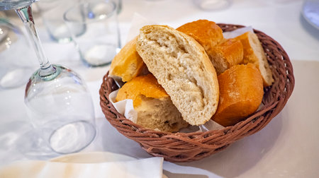 White Bread Service at Restaurant