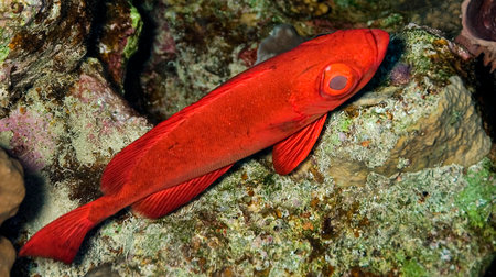 Bigeye soldierfish, Priacanthus hamrur, Coral Reef, Red Sea, Egypt, Africa