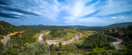 Bergantes River from Sanctuary of the Virgin of Balma, Zorita del Maestrazgo, El Maestrazgo,...