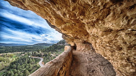 Sanctuary of  the Virgin of Balma, Zorita del Maestrazgo, El Maestrazgo, Maestrat, Castellon, Comunidad Valenciana, Spain, Europeの写真素材