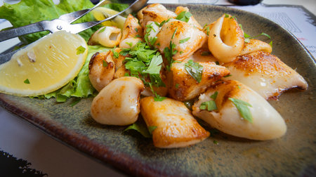 Fried Squid, Portuguese Cuisine, Portuguese Gastronomy, Portugal, Europe