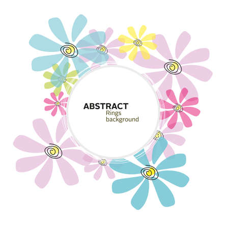 flora templateのイラスト素材