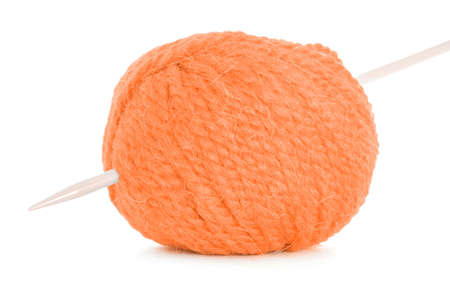 Ball of wool, braided skeinの写真素材