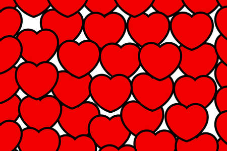 Color shapes for Saint Valentine holiday, high definition decoration