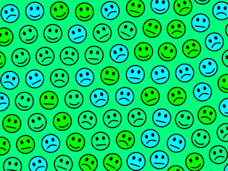 Messenger backdrop. Chaotic backdrounds. World including funny emotions.の写真素材