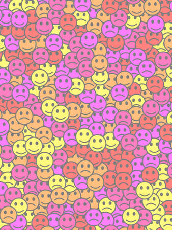 Teamwork illustration. Abstract template. Gathering containing smart moods.の写真素材