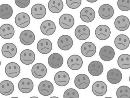 Chat decoration. High definition template. Intercommunion based on amusing faces.の写真素材