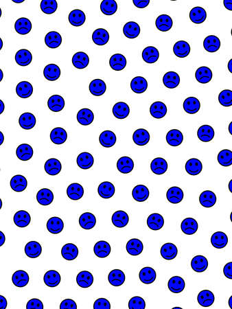 Network illustration. Creative backdrounds. Institution including random smileys.の写真素材