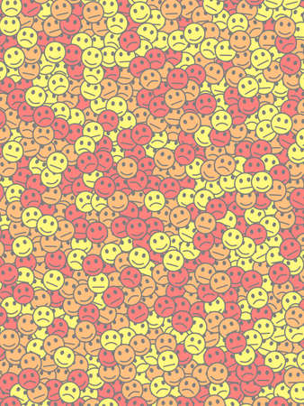 People concept. High definition template. Intercommunion comprising smart faces.の写真素材