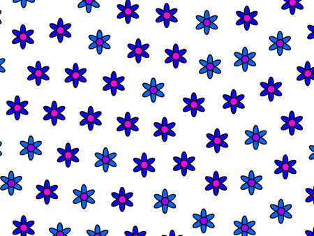 Irregular breakthrough comprising multiple asteraceae. Love concept.の写真素材