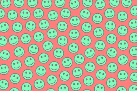 Internet theme. Holiday texture. Crowd based on smart smileys.の写真素材