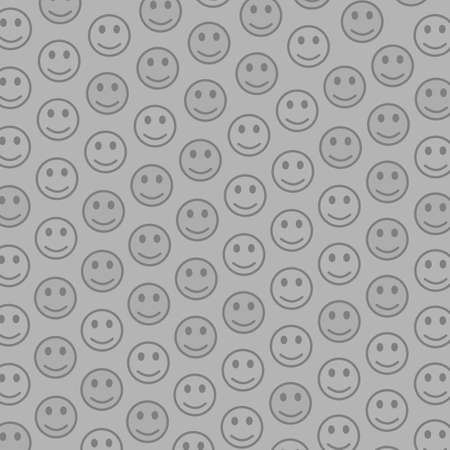 Cooperation theme. Geometric texture. Mob based on amusing smileys.の写真素材