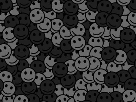 Party illustration. Geometric template. Intercommunion composed of funny emotions.の写真素材