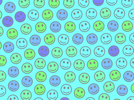 Web backdrop. Geometric texture. Gang comprising random smileys.の写真素材