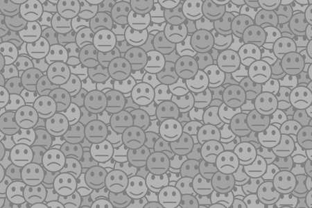 Life theme. Irregular template. Folk with random feelings.の写真素材