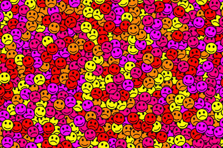 Teamwork concept. Creative pattern. World comprising random faces.の写真素材