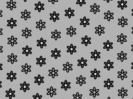 Party field based on random gerbera. Banner decoration.の写真素材