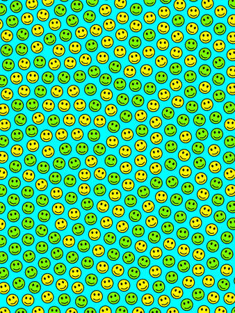 Network backdrop. Creative pattern. Group containing funny faces.の写真素材