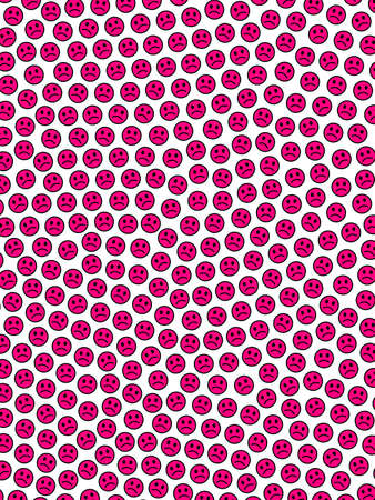 Chat decoration. Flat backdrounds. Assembly containing amusing faces.の写真素材