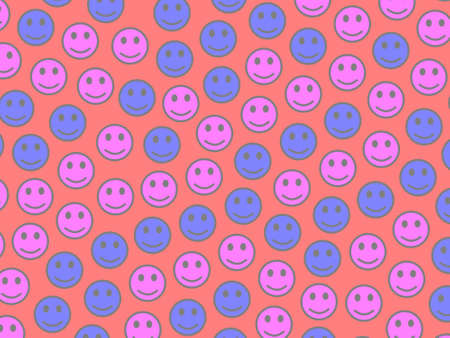 Interplay backdrop. Irregular backdrounds. Gang comprising comic smileys.の写真素材