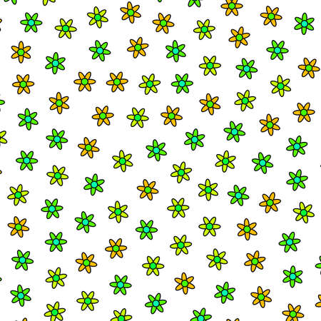 Flat lea with blossoming chrysanthemum. Affectivity theme.の写真素材