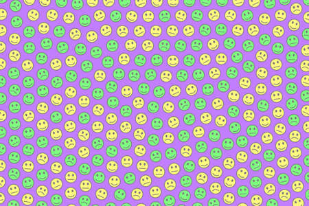 Messenger illustration. Simple pattern. Company including smart emotions.の写真素材