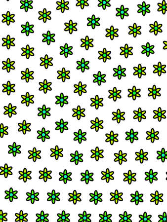 Irregular breakthrough containing random asteraceae. Delicacy theme.の写真素材