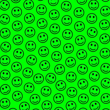 Cooperation decoration. Abstract texture. Gang composed of amusing faces.の写真素材